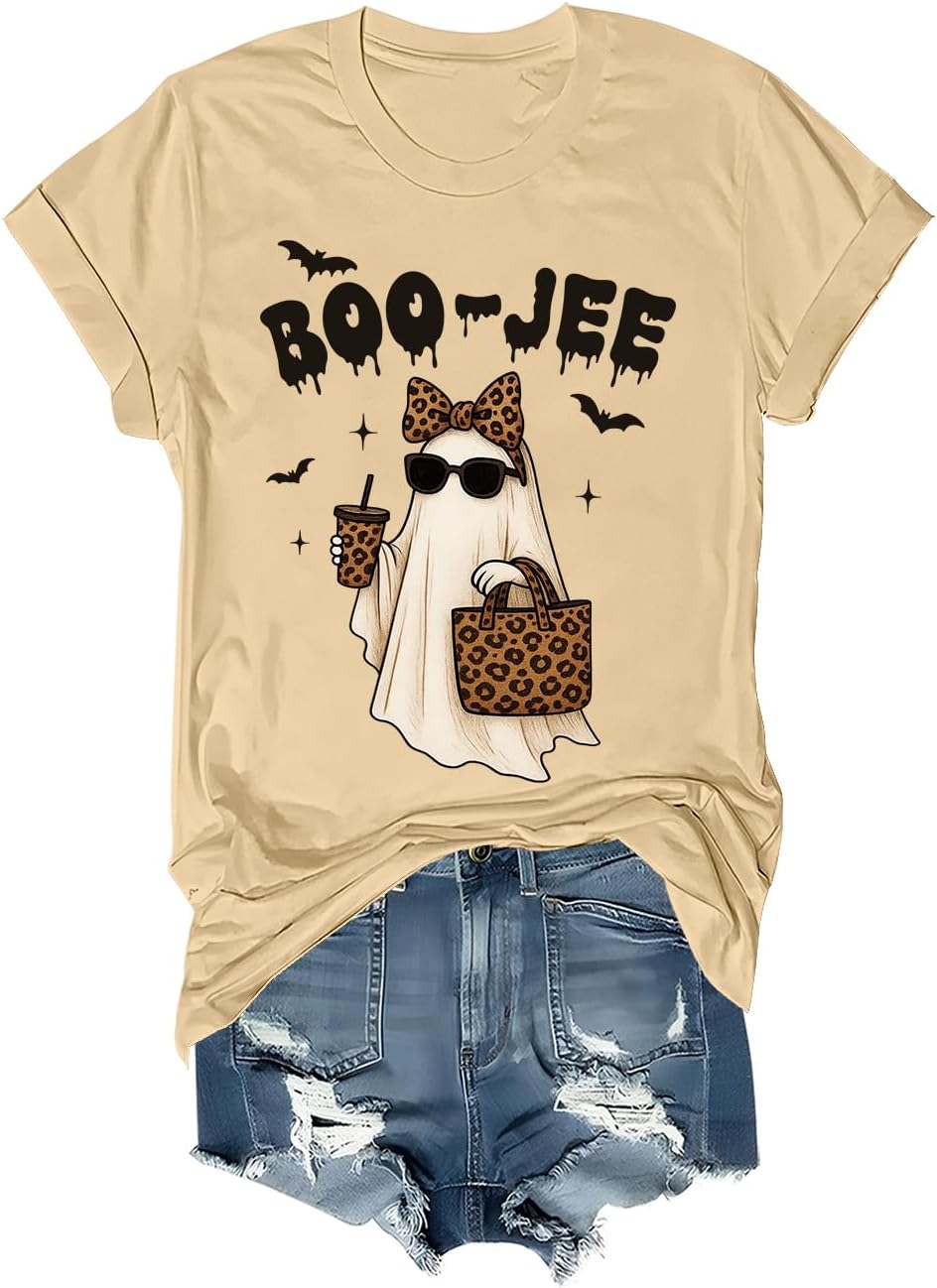Boojee Ghost Graphic Spooky Season Halloween Shirt