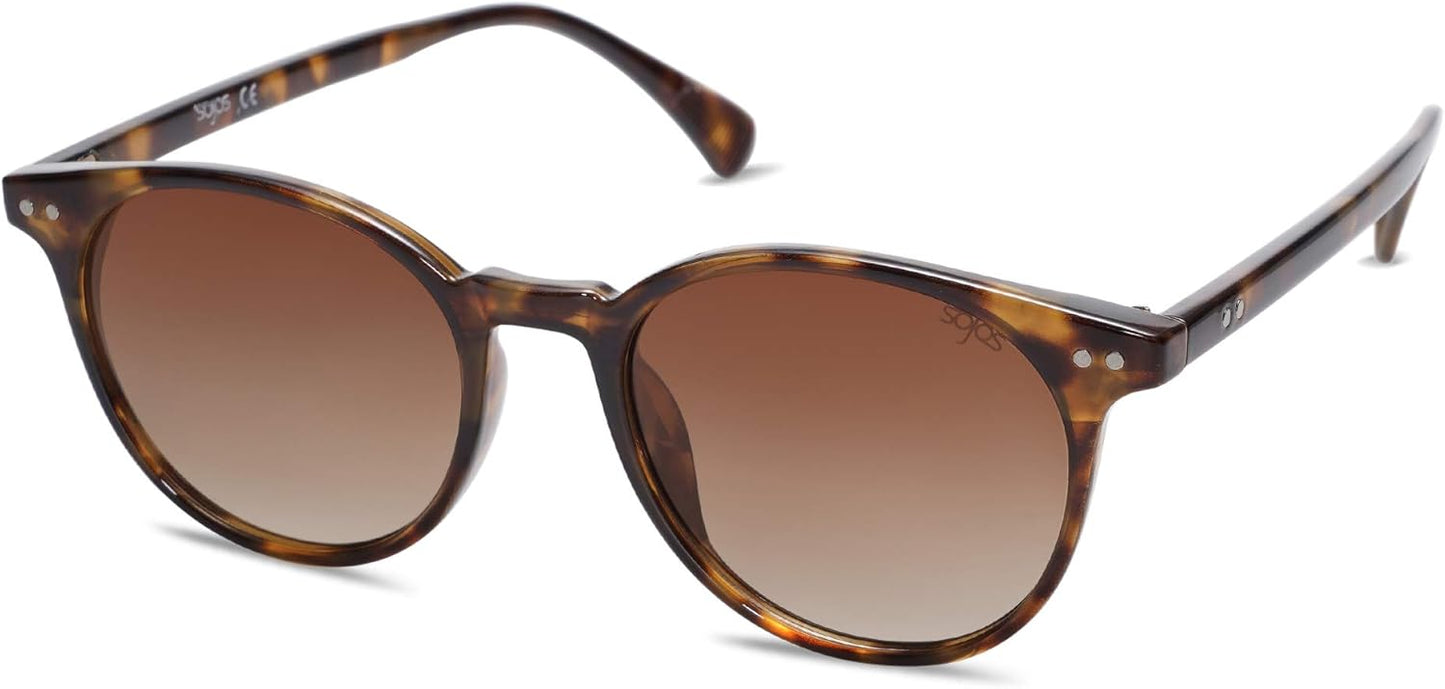 Small round Classic Polarized Sunglasses for Women Men Vintage Style UV400 Lens