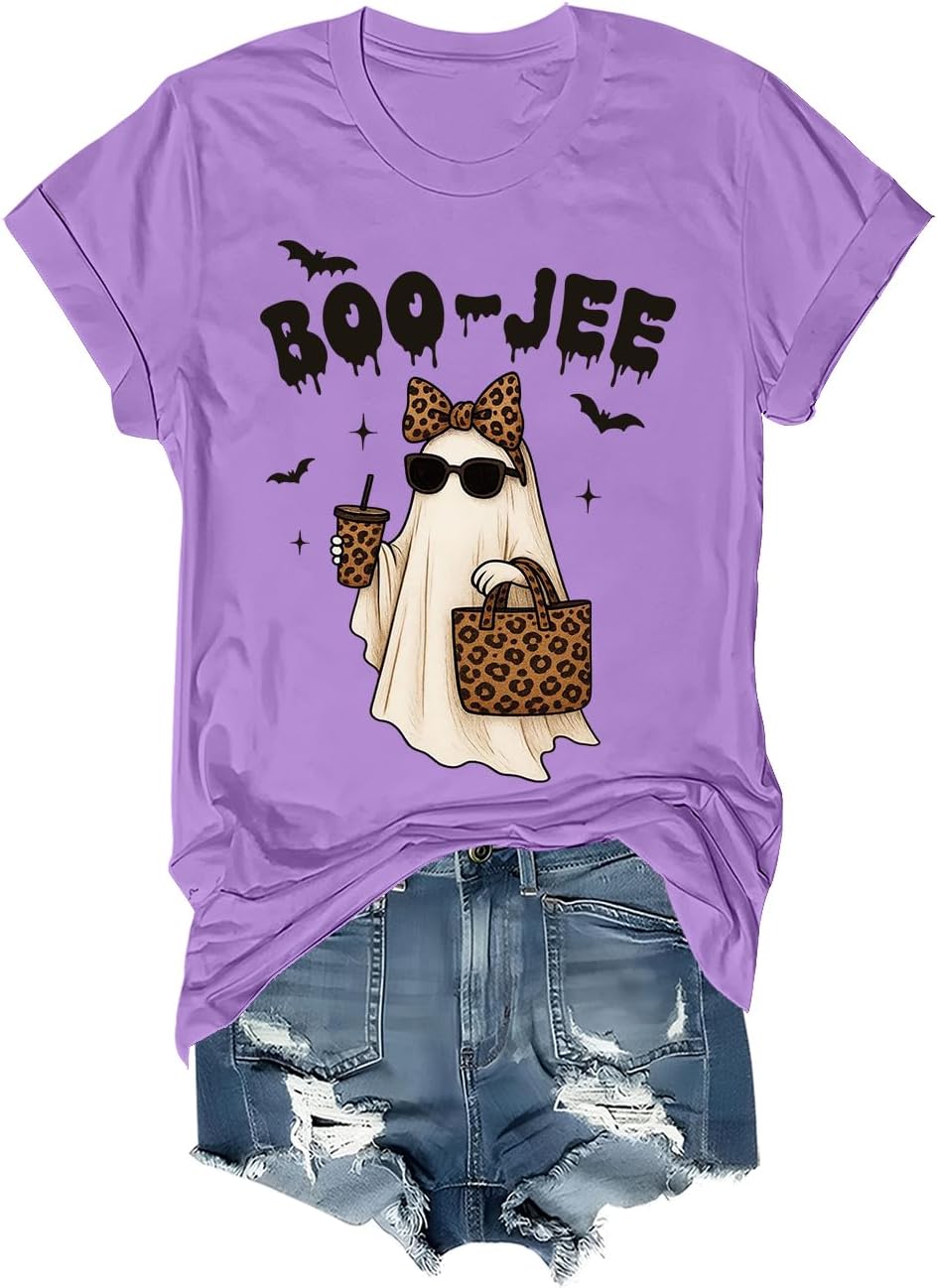 Boojee Ghost Graphic Spooky Season Halloween Shirt