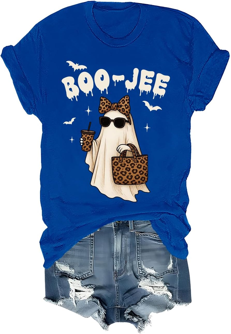 Boojee Ghost Graphic Spooky Season Halloween Shirt