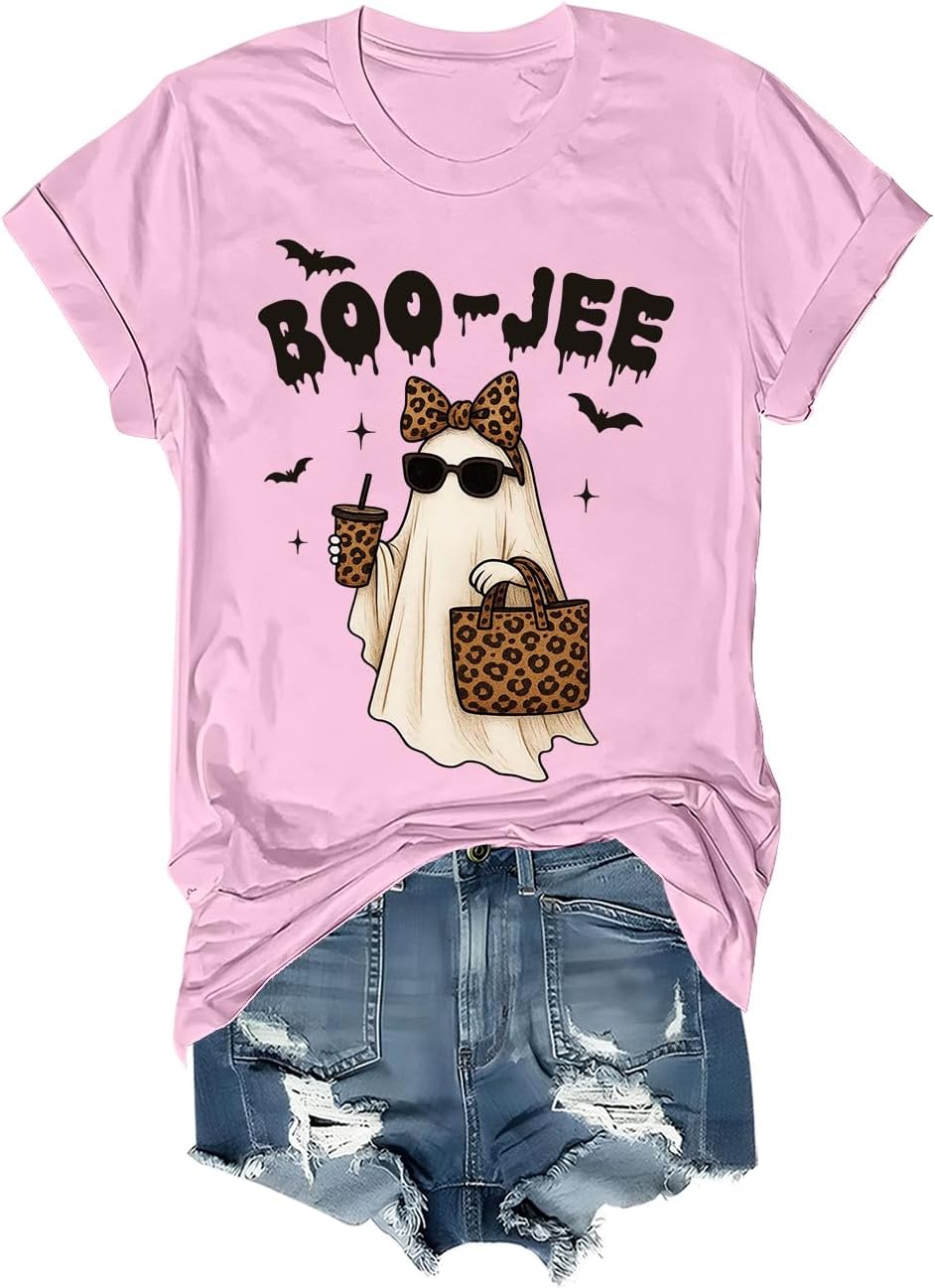 Boojee Ghost Graphic Spooky Season Halloween Shirt