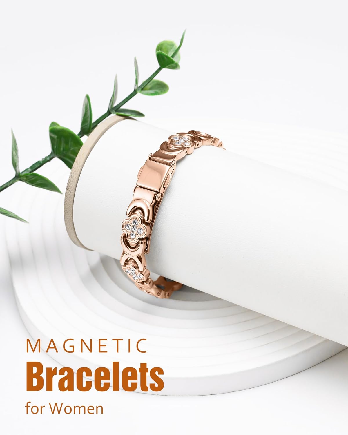Jecanori Copper Bracelets for Women, Pure Copper Magnetic Bracelet with 3500 Gauss Effective Magnets