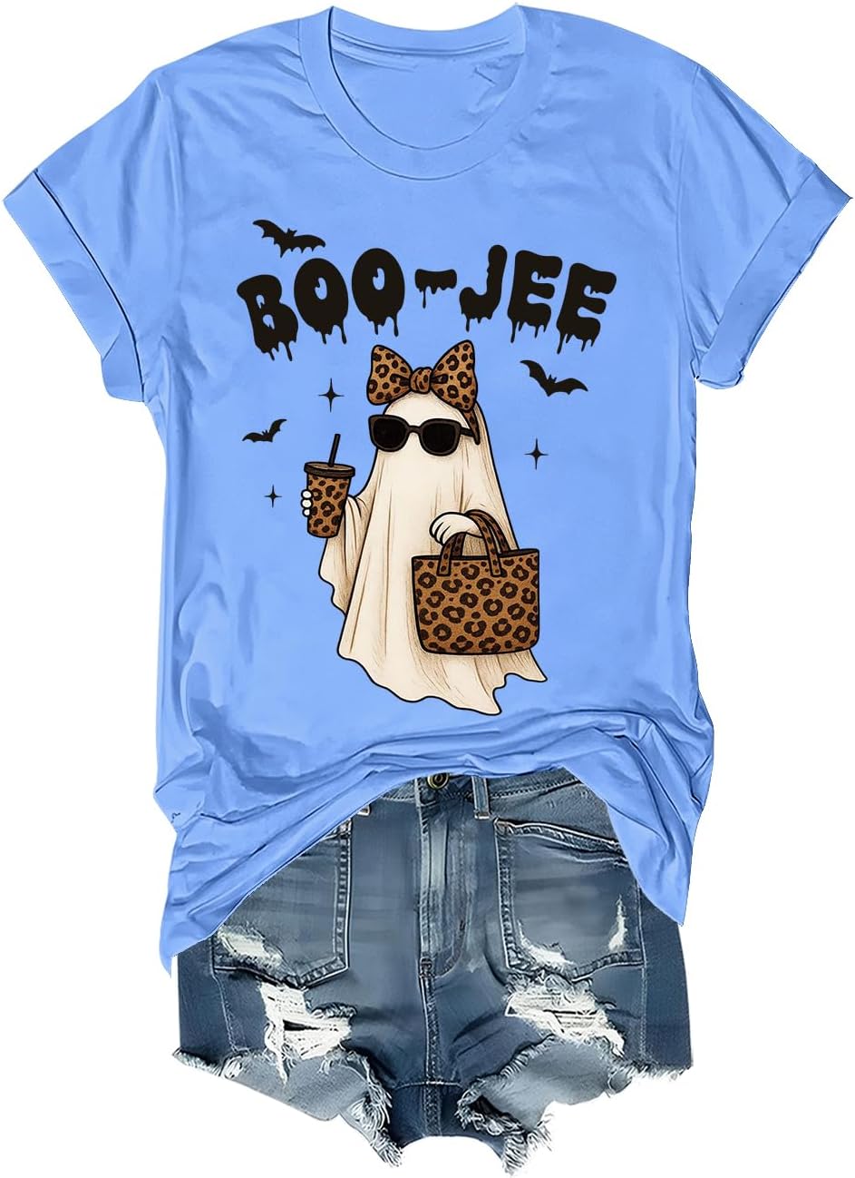 Boojee Ghost Graphic Spooky Season Halloween Shirt