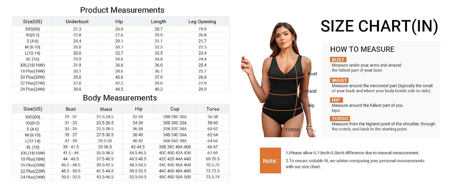 Women's Tummy Control One Piece Swimsuit