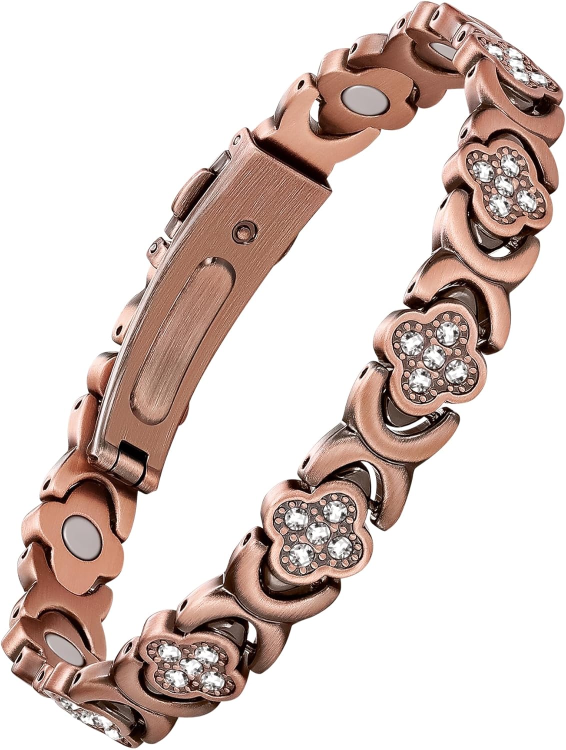 Jecanori Copper Bracelets for Women, Pure Copper Magnetic Bracelet with 3500 Gauss Effective Magnets