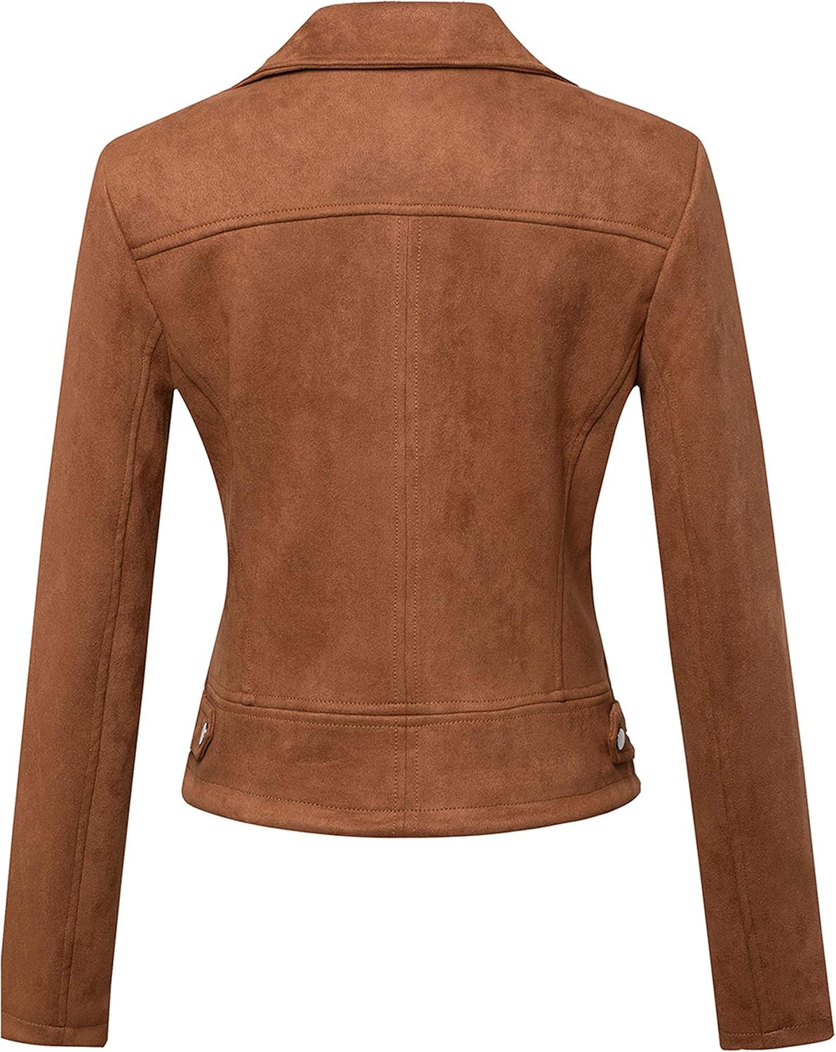Tanming Women's Faux Moto Biker Short Coat