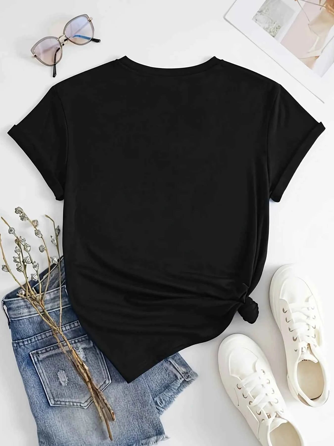 Women's GOD GOT ME Casual round Neck Short Sleeved T-Shirt - Cyndora