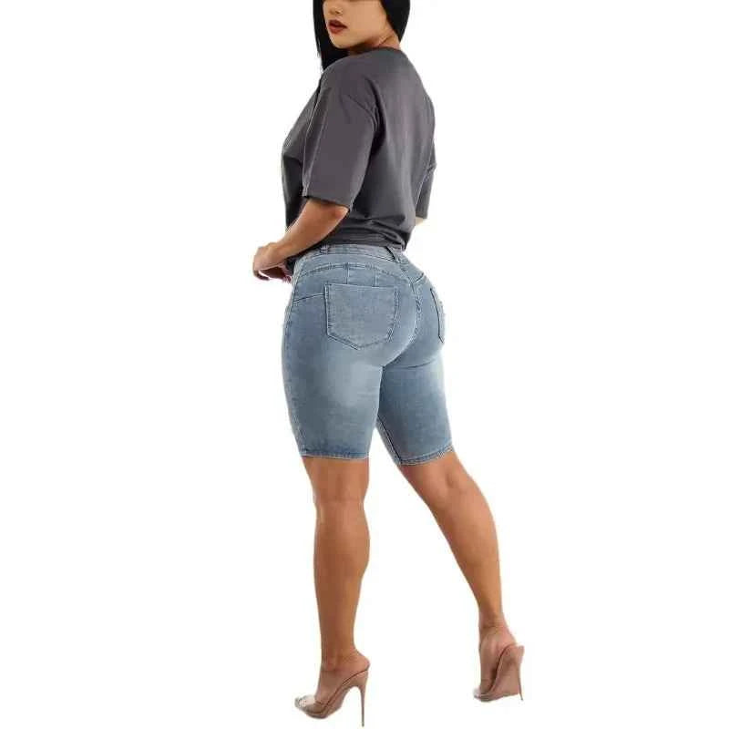 Fashion Solid Slim Butt Lifting Women's Shorts - Cyndora