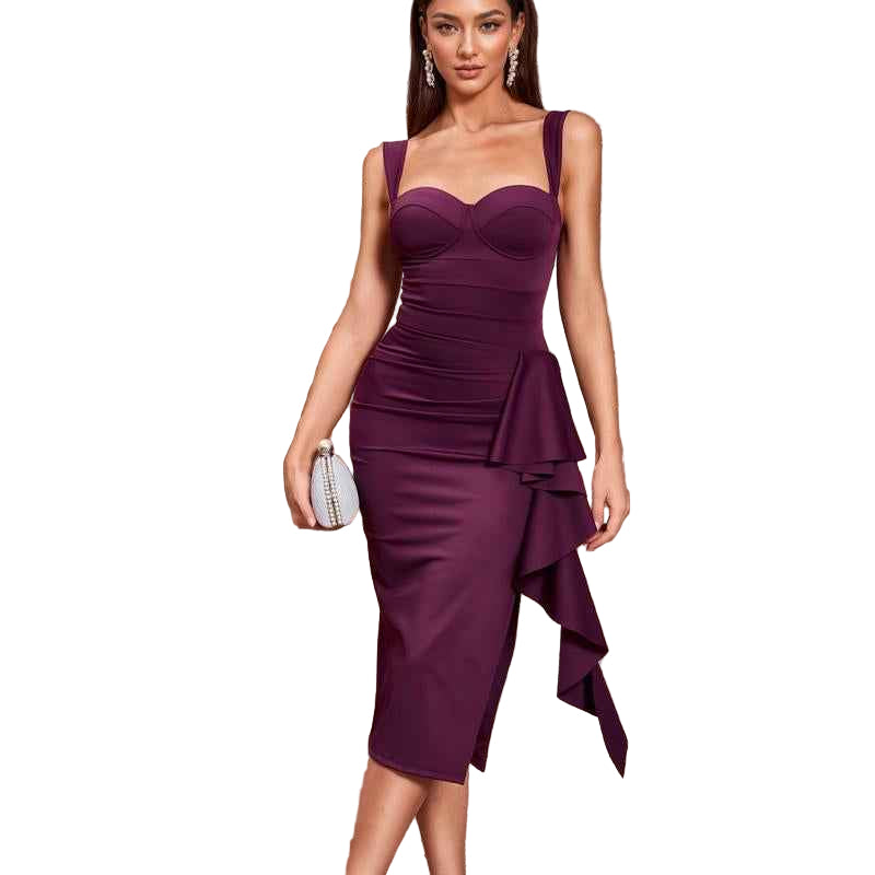 Women's Shapewear Cocktail Dress with Built-In Bra Support - Cyndora