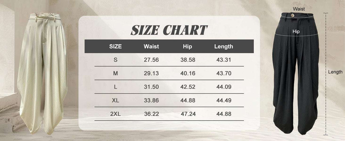 Women's High Waisted Wide Leg Dress Palazzo Pants