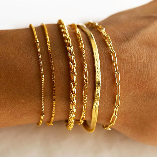 Dearmay 14K Gold Plated Bracelet Set