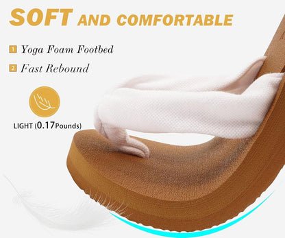 Step into Comfort: KuaiLu Women's Arch Support Flip Flops for Summer Beach Bliss