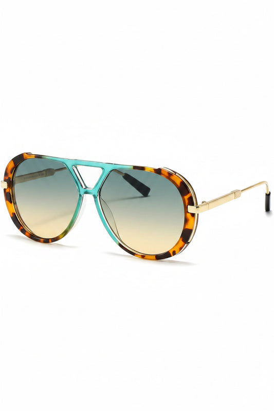 Elevate Your Style with Trendy Oversized Pilot Sunglasses for Women and Men - Vintage-Inspired, Bold Double Beam Shades