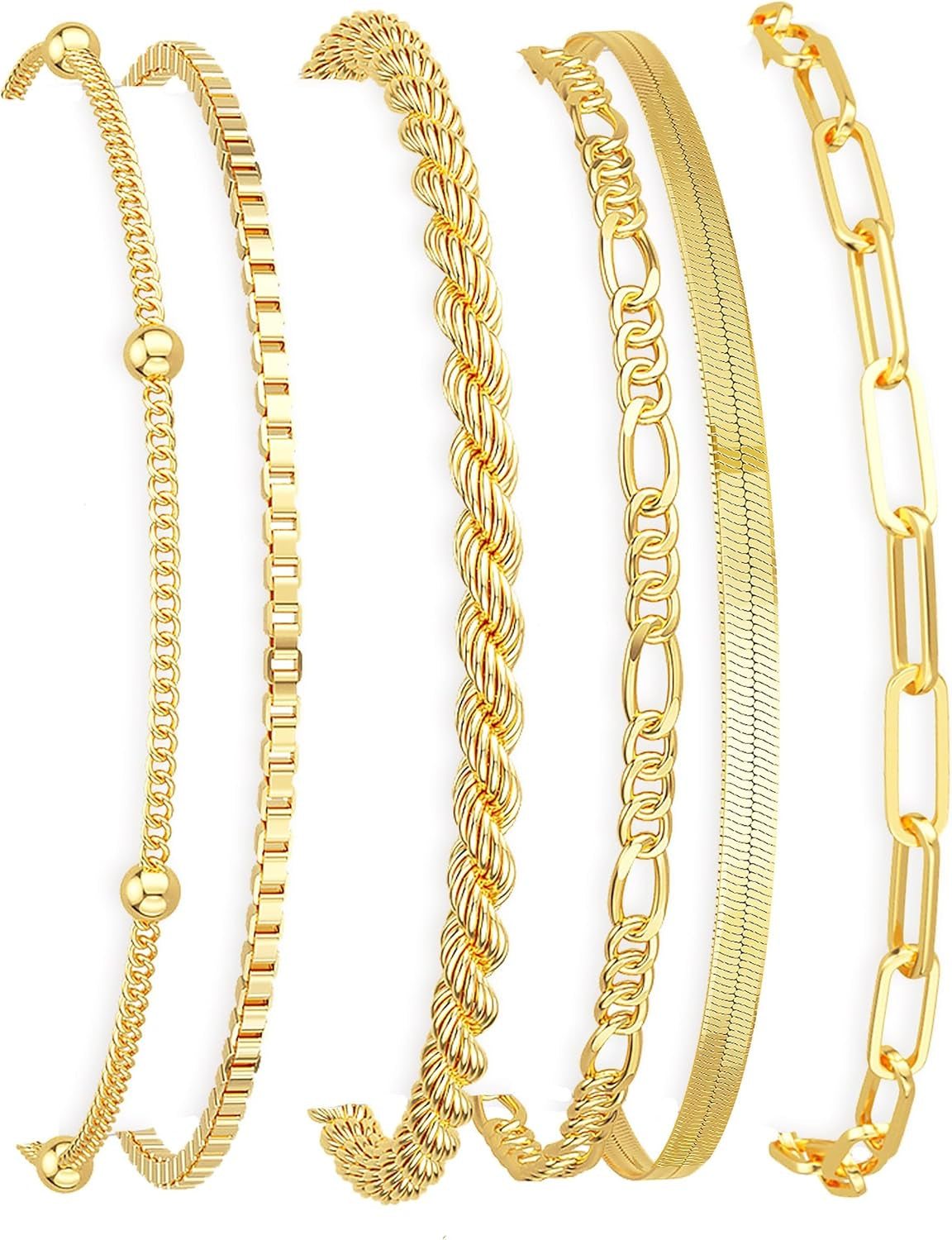 Dearmay 14K Gold Plated Bracelet Set