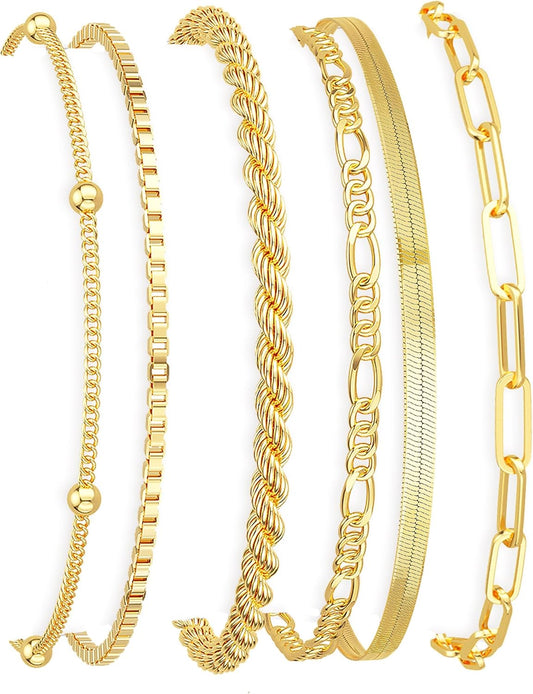 Dearmay 14K Gold Plated Bracelet Set