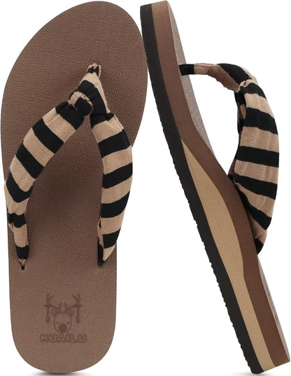 Step into Comfort: KuaiLu Women's Arch Support Flip Flops for Summer Beach Bliss