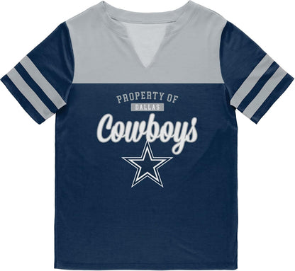 Womens NFL Team Logo V-Neck Shirt
