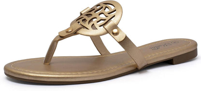 Flat Comfortable Dressy Thong Sandals for Women
