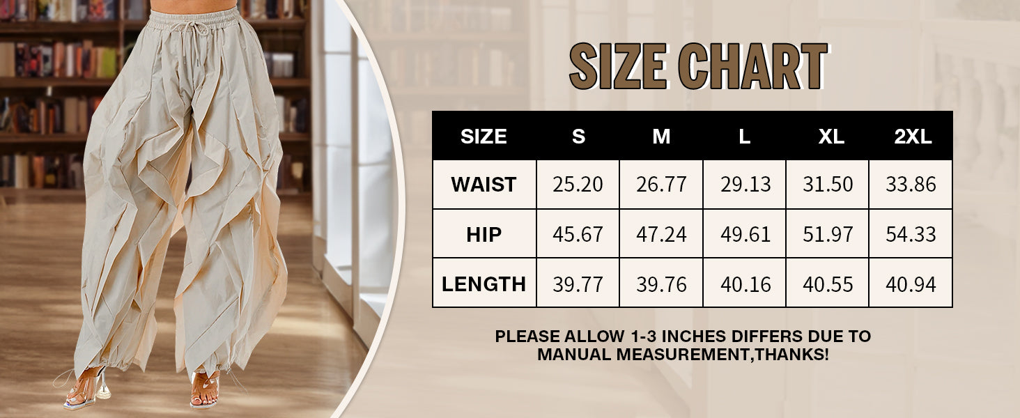 Women's Ruffle Cargo Jogger Pants