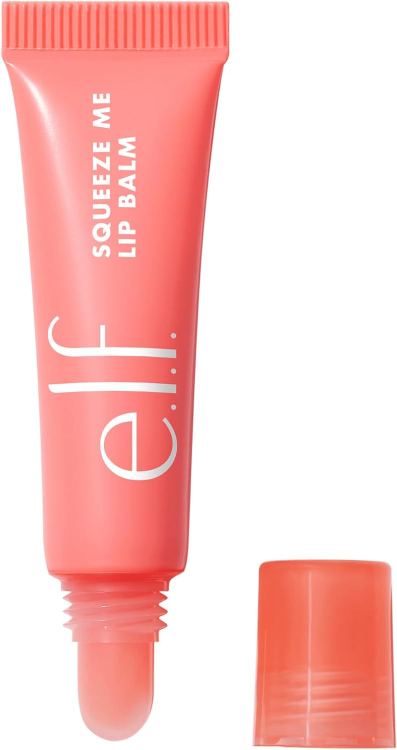 E.L.F. Squeeze Me Lip Balm - Hydrating Lip Balm with Sheer Color Tint, Infused with Hyaluronic Acid, Vegan & Cruelty-Free for Nourished Lips