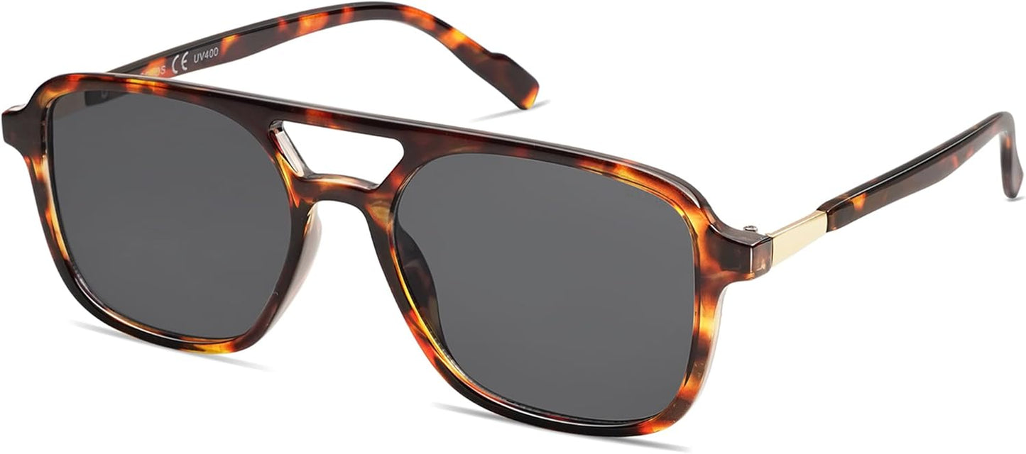 SOJOS Retro Aviator Sunglasses