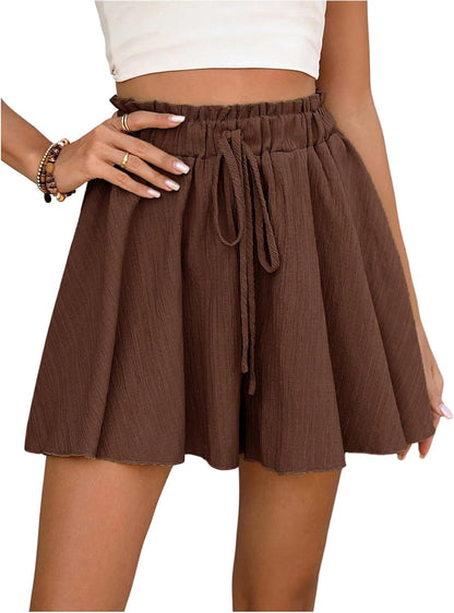 Women's Flowy High Waisted Summer Casual Dressy Shorts 