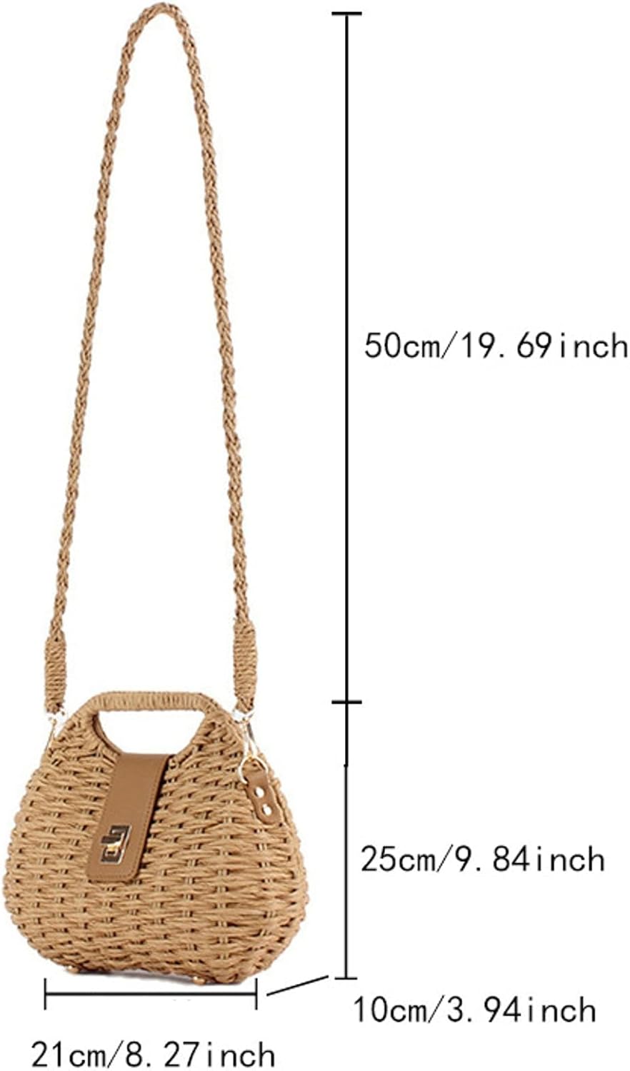 Chic Handmade Straw Woven Beach Clutch - Perfect Summer Accessory for Women