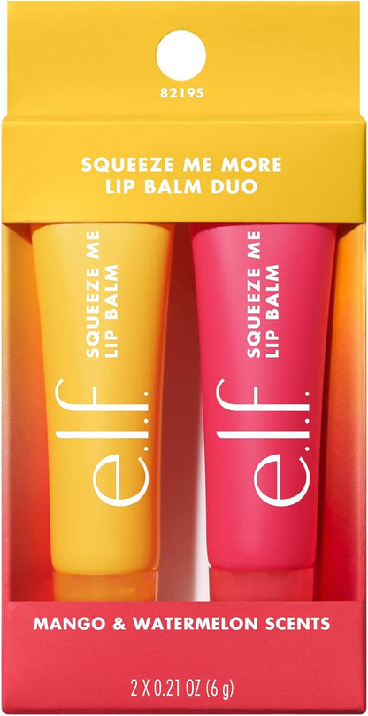 E.L.F. Squeeze Me Lip Balm - Hydrating Lip Balm with Sheer Color Tint, Infused with Hyaluronic Acid, Vegan & Cruelty-Free for Nourished Lips