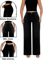 ONESO Mid-Low Rise Baggy Wide Leg Jeans for Women