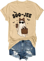 Boojee Ghost Graphic Spooky Season Halloween Shirt