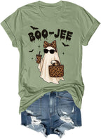 Boojee Ghost Graphic Spooky Season Halloween Shirt
