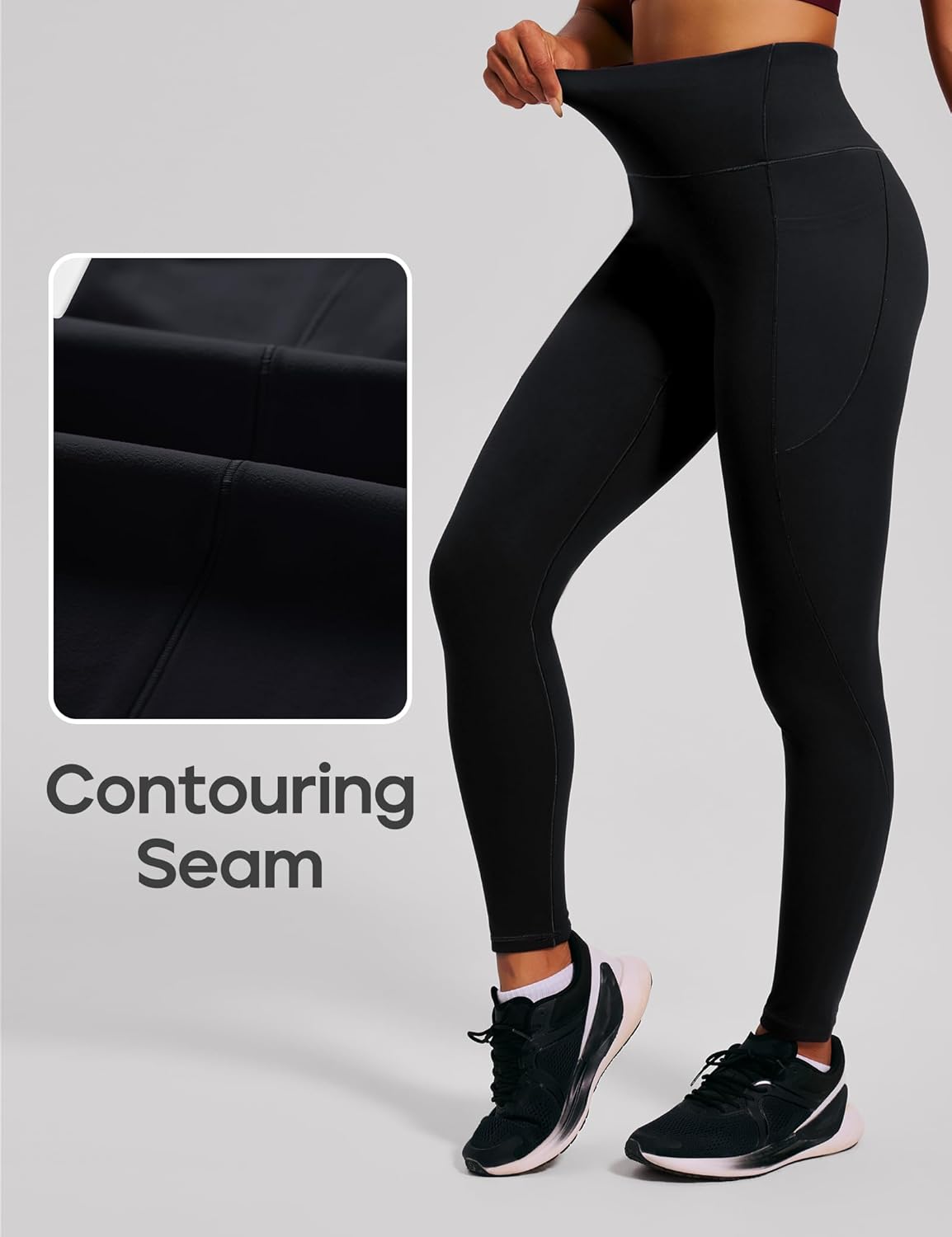 Elevate Your Workout with Heathyoga Scrunch Butt Lifting Leggings - Tummy Control, No Front Seam, and Convenient Pockets!