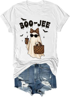 Boojee Ghost Graphic Spooky Season Halloween Shirt