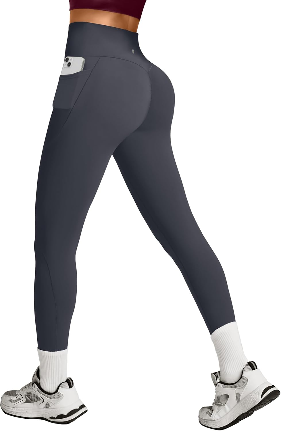 Elevate Your Workout with Heathyoga Scrunch Butt Lifting Leggings - Tummy Control, No Front Seam, and Convenient Pockets!