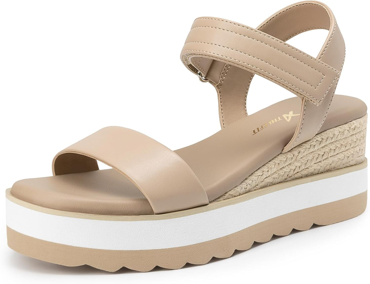 Athlefit Espadrille Wedge Sandals for Women