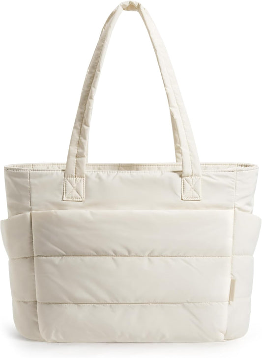 BAGSMART Lightweight Puffy Tote Bag for Women