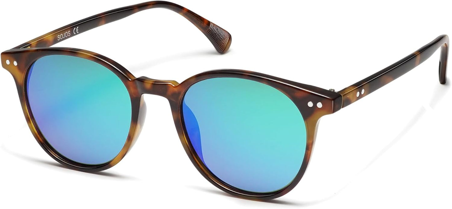 Small round Classic Polarized Sunglasses for Women Men Vintage Style UV400 Lens