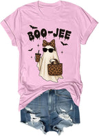 Boojee Ghost Graphic Spooky Season Halloween Shirt