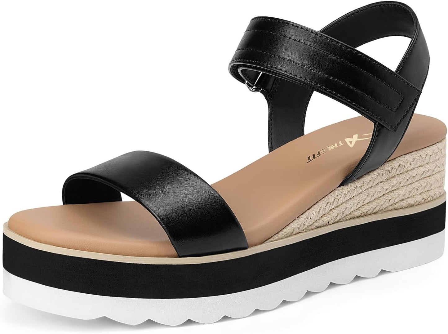 Athlefit Espadrille Wedge Sandals for Women
