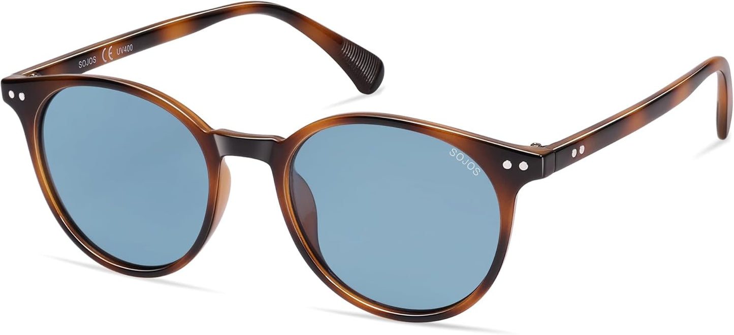 Small round Classic Polarized Sunglasses for Women Men Vintage Style UV400 Lens