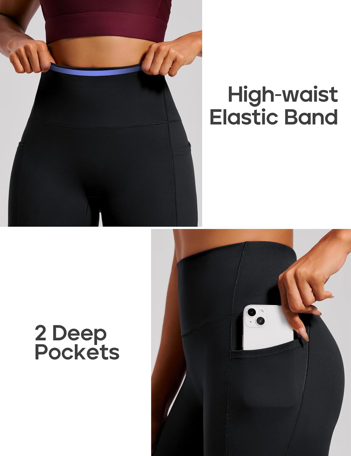 Elevate Your Workout with Heathyoga Scrunch Butt Lifting Leggings - Tummy Control, No Front Seam, and Convenient Pockets!