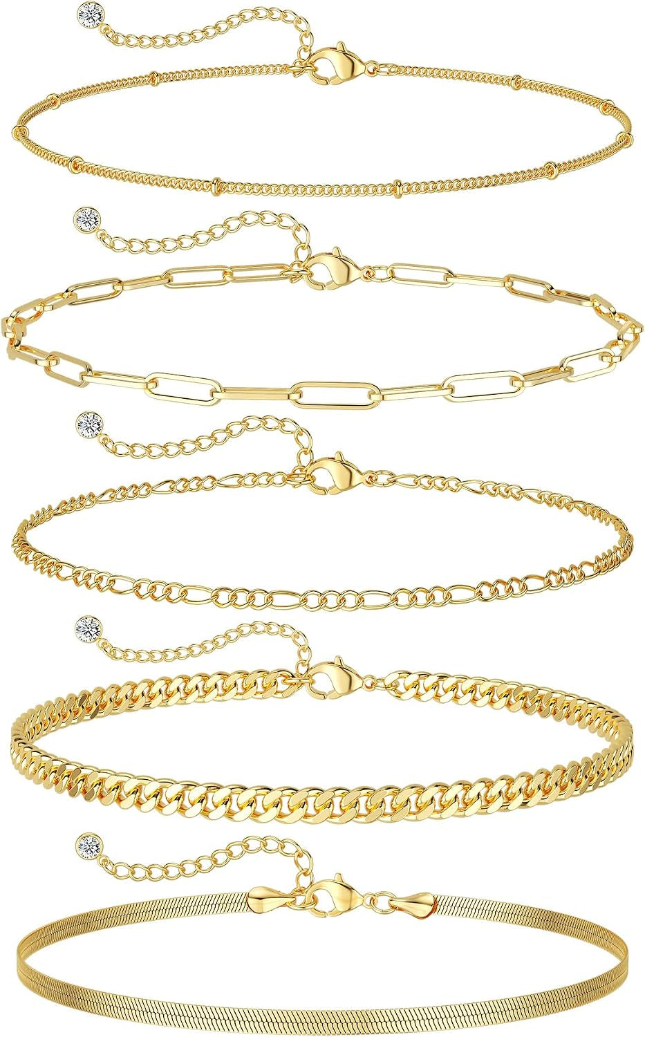 Dearmay 14K Gold Plated Bracelet Set