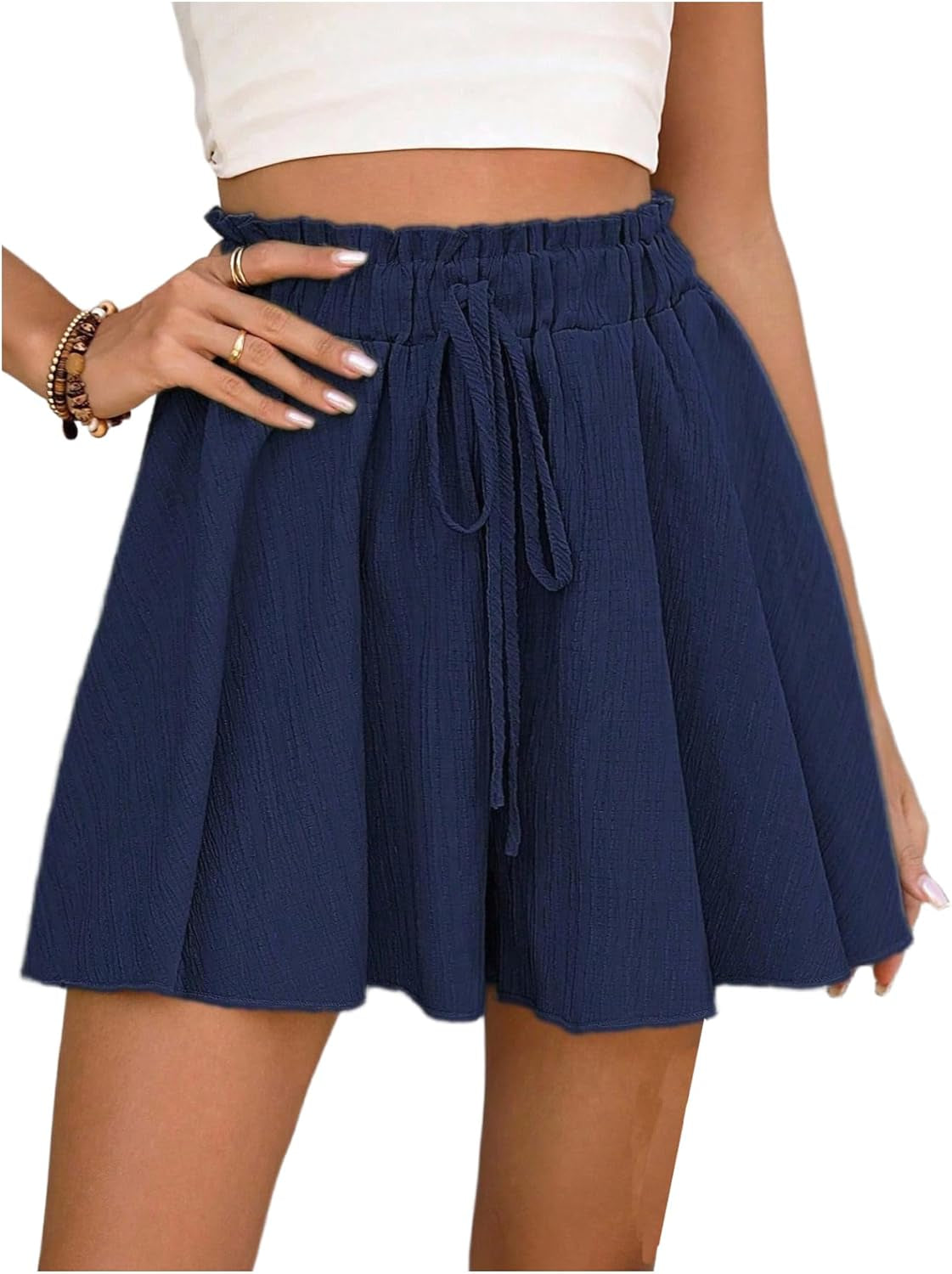 Women's Flowy High Waisted Summer Casual Dressy Shorts 