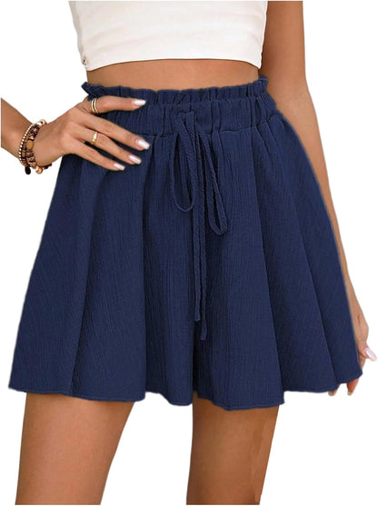 Women's Flowy High Waisted Summer Casual Dressy Shorts 