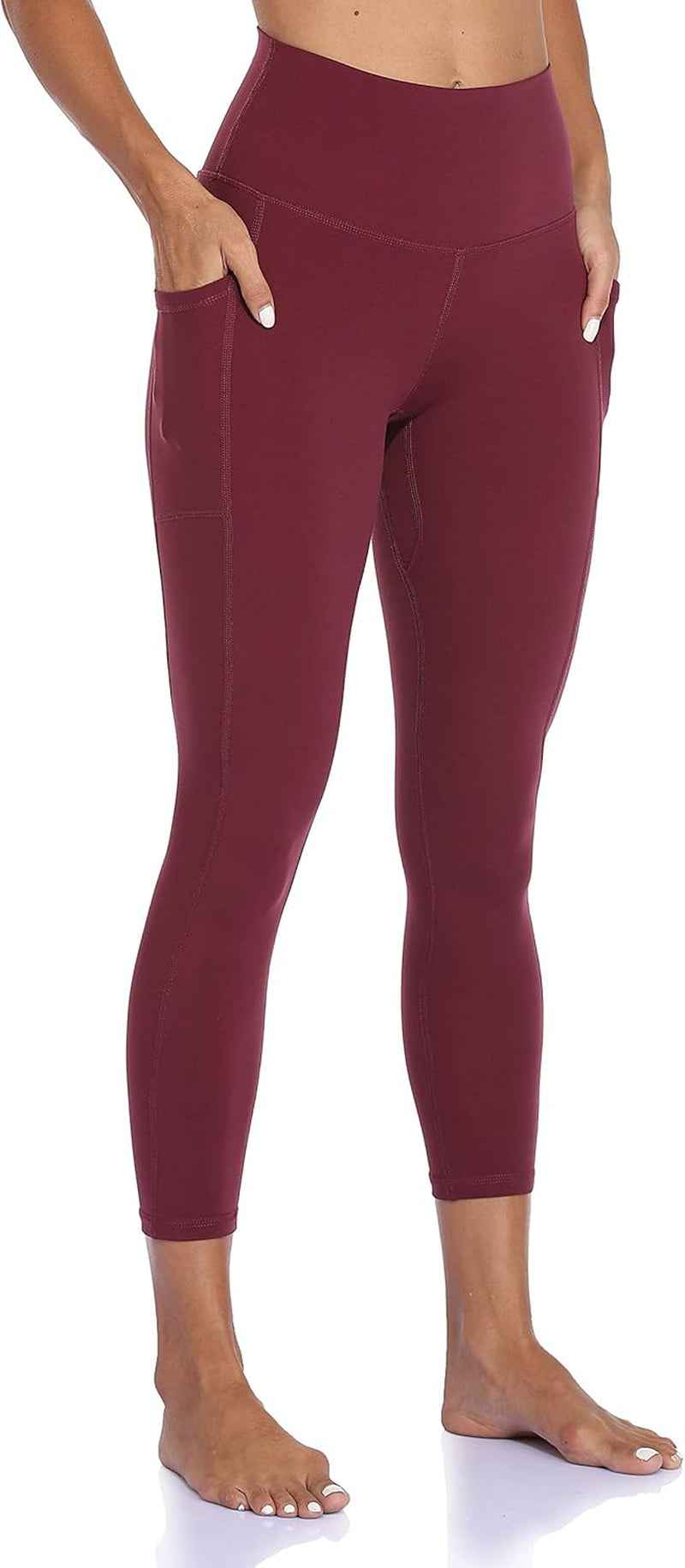 Women's High Waisted 7/8 Yoga Pants with Pockets