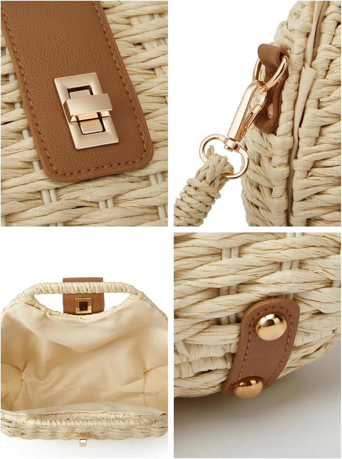 Chic Handmade Straw Woven Beach Clutch - Perfect Summer Accessory for Women