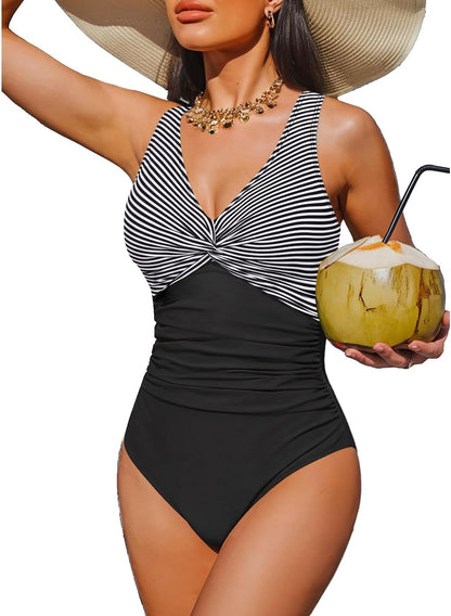 Women's Tummy Control One Piece Swimsuit