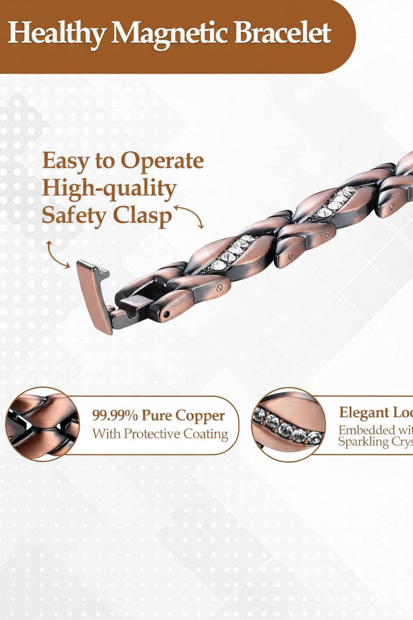 Jecanori Pure Copper Ultra Magnetic Bracelet