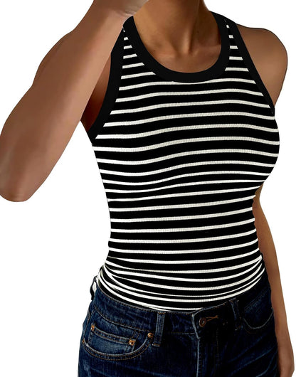 Women's Ribbed Racerback Tank Top