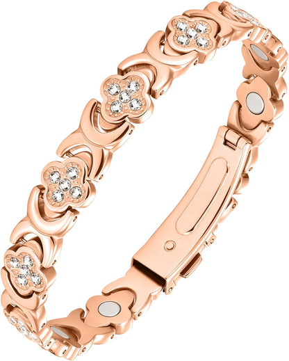 Jecanori Copper Bracelets for Women, Pure Copper Magnetic Bracelet with 3500 Gauss Effective Magnets